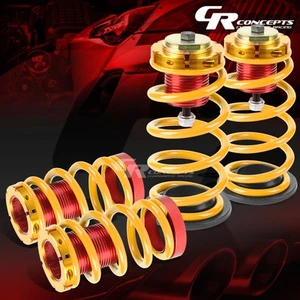 1"-4" HEIGHT ADJUSTABLE W/GOLD SPRING SUSPENSION COILOVERS KIT FOR 12-15 CIVIC - Picture 1 of 5