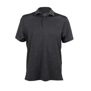 UNDER ARMOUR MEN'S PLAYOFF 3.0 SCATTER PRINT POLO - SIZE: MEN XL - BLACK - Picture 1 of 1
