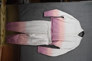 NY&C Soho Street Hoodie Jogger Set Damen XL Oberteil M Unterteil Ombre Dip Dye Pink - Bild 1 von 15