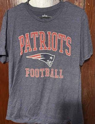 Camiseta New England Patriots Hombre L Camiseta Azul NFL Fútbol Foto 1 de 4