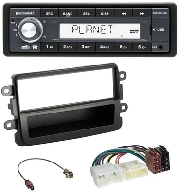 Continental MP3 AUX USB DAB 1DIN Autoradio für Dacia Lodgy Duster Dokker Sandero - Bild 1 von 4