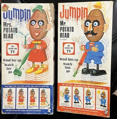 VTG Jumpin Mr and Mrs Potato Head toys With Box Works Accessories - Image 1 of 4