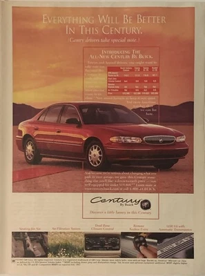 1997 Buick Century PRINT AD Luxury Car VTG 1990s Camry Drivers Take Special Note - Image 1 of 4