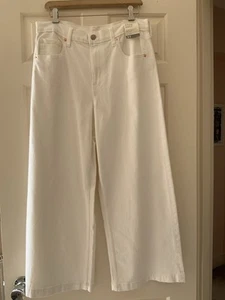 Pantalones de mezclilla al tobillo GAP de tiro alto para dama, talla 31 (12R), blancos, nuevos sin etiquetas - Imagen 1 de 11