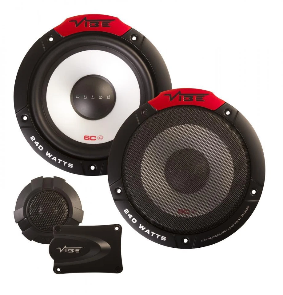 Vibe Pulse 6C 6.5" 165mm 240W Component Car Audio Door Shelf Speaker Pairs - Image 1 of 1