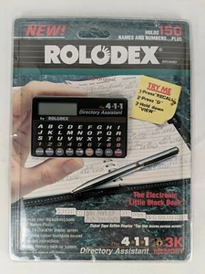 Vintage 1990 Rolodex Electronic Pocket Data LCD Dictionary NEW - Picture 1 of 6