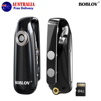 Boblov 64GB 1080P Video Dash Camera Security Boby Worn Camera Mini DV Camcorder - Image 1 of 4