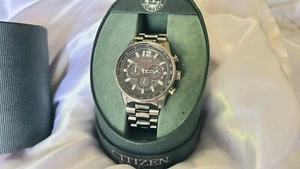 Herrenuhr Citizen EcoDrive Nighthawk Chronograph B620-S111692 WR200 - Bild 1 von 11