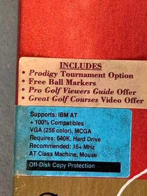 VINTAGE !!! Jack Nicklaus Signature Golf Course Design (PC 3.5 floppy 1992) - Image 1 of 4