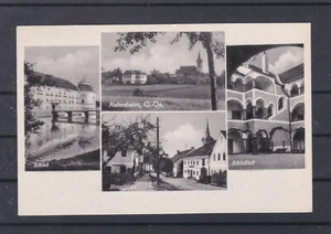 Mehrbildkarte mit Details von Aistersheim in Oberösterreich gelaufen 1952 - Picture 1 of 2