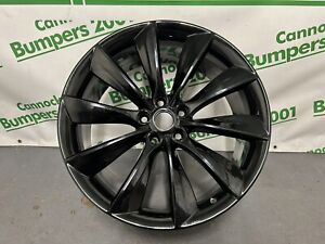 TESLA MODEL S 21'' TURBINE BLACK ALLOY WHEEL *REFURBISHED* GENUINE 600586800E