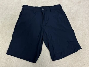 Lands End Mens Shorts 30 Blue Chino Stretch Pockets Comfort Flat Front Casual - Picture 1 of 13