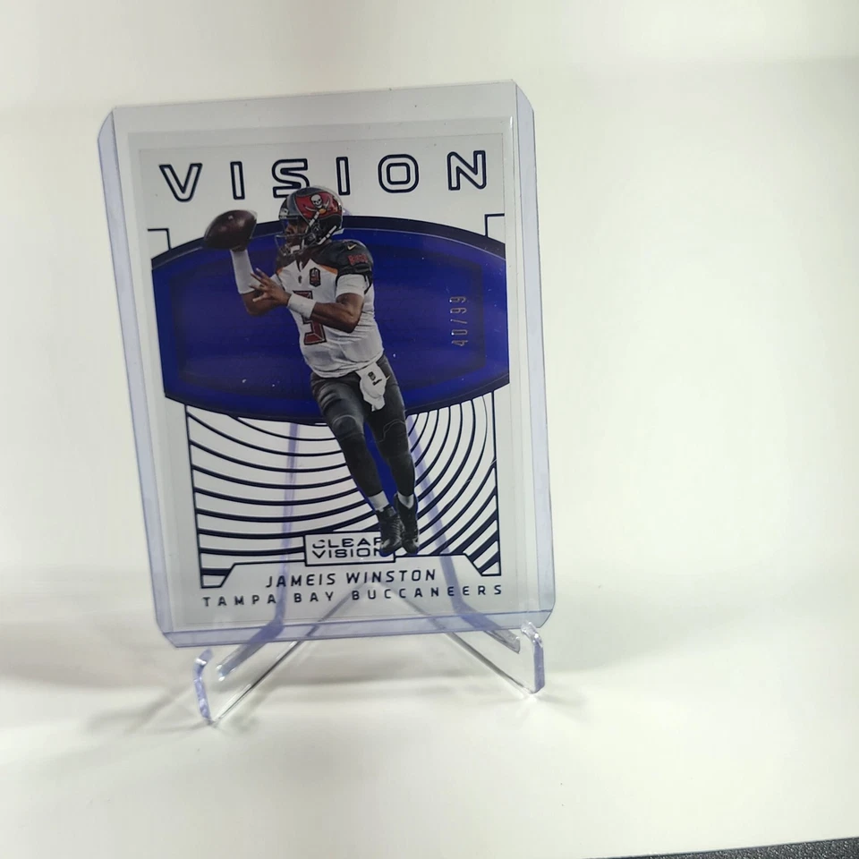 2016 Panini Clear Vision - Vision Blue #9 Jameis Winston /99 - Image 1 of 2