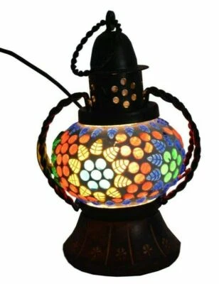 Splendid Night Lamp of Glass With Beautiful Mosaic Work Designer Table Lamp - Image 1 of 4