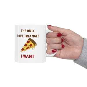 Taza de café sarcástica cita de pizza | Divertida taza de té | Impresa en EE. UU. - Imagen 1 de 11