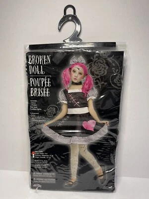 Broken Doll Child Costume Black Dress Disguise Girls Funworld Size: Small 4-6🔥 - Image 1 of 4
