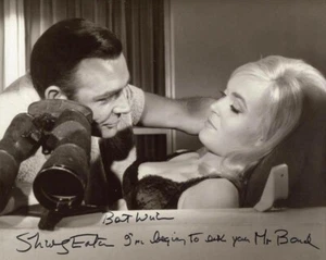 Autographed 007 Photo - Shirley Eaton in Goldfinger's Iconic Scene - Picture 1 of 3