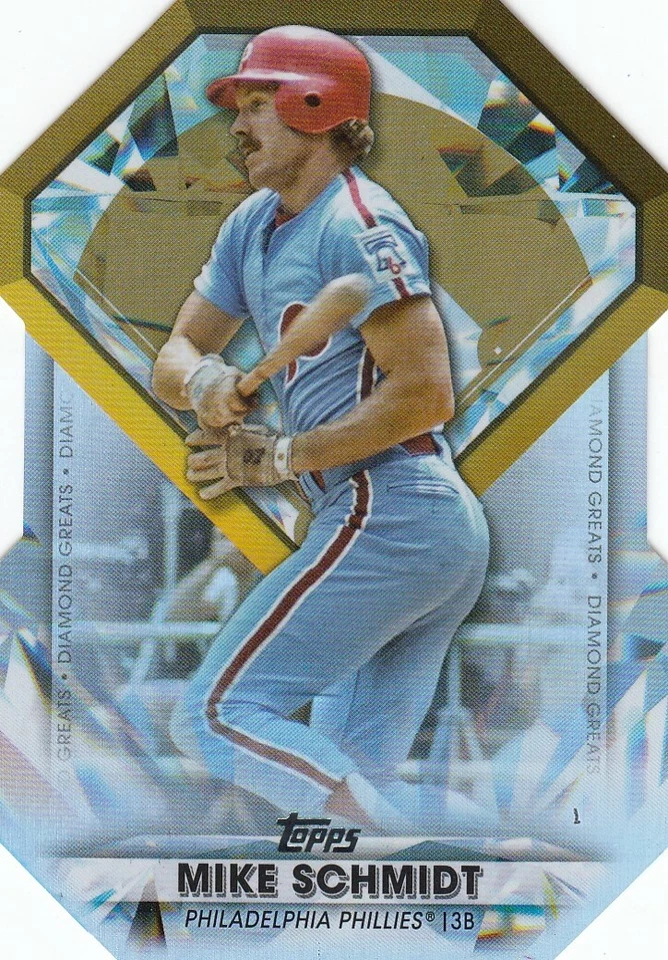 MIKE SCHMIDT TOPPS DIAMOND GREATS DIE CUT PHILADELPHIA PHILLIES #22 2022 22 - Image 1 of 1