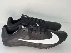 NIKE  NEW (No Spikes)  Zoom Rival S 9 Black & White Running Shoes  Men’s Size 12 - Picture 1 of 10