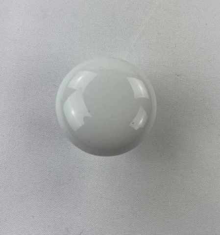 Kraftmaid Cabinetry White Ceramic with Chrome Base Knob # 7078 - Lot of 1 Cover