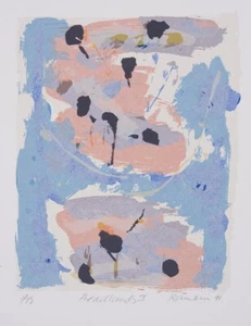 David RANKIN Headlands I - Original Signed Screenprint, Abstract Landscape Art - Picture 1 of 1