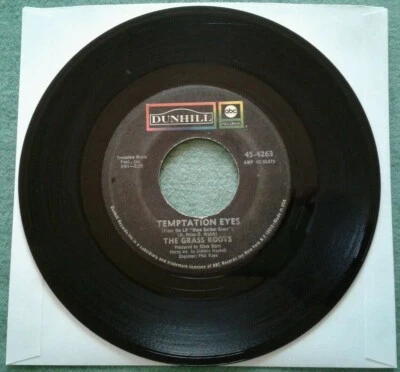 The Grass Roots "Temptation Eyes / Keepin' Me Down" 7" 45 rpm 45-4263 - Image 1 of 2