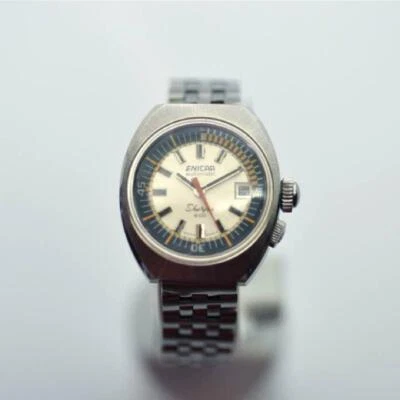 Rare Antique Enicar sherpa 600 Automatic 1970's Divers Women's watch - Image 1 of 4