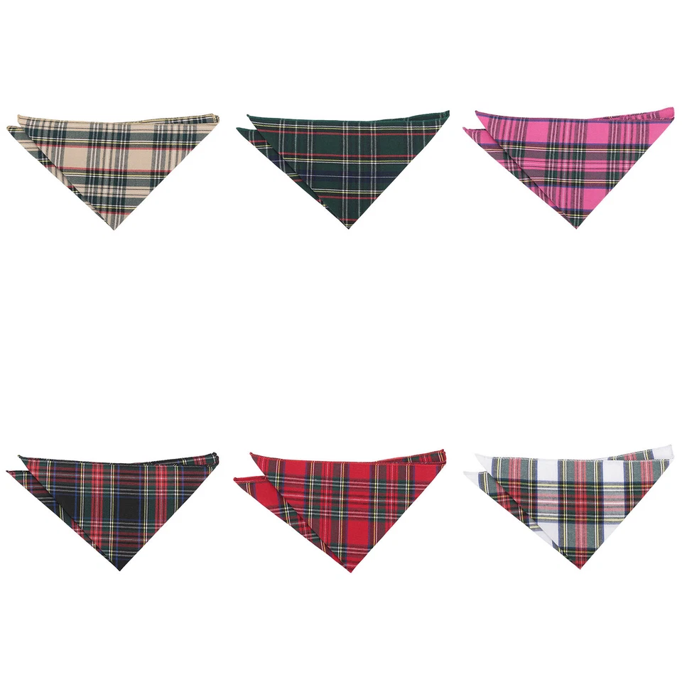Fazzoletto uomo tartan a quadri tasca quadrato fazzoletto accessorio fazzoletto di DQT