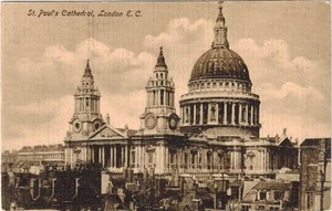 Unposted St. Paul's Cathedral London England UK, Church Architecture  Postcard - Picture 1 of 2