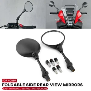 Foldable Side Rearview Mirrors For HONDA CB1000R NC 750S/X NC 700X/S CB 500X/F - Picture 1 of 20