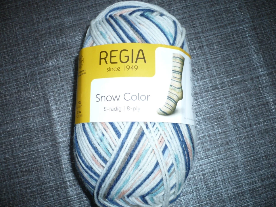 Schachenmayr Regia Snow Color 8-fädig Sockenwolle Farbe 08115 Partie 526 - Bild 1 von 2