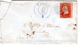 1867 FECHA CLARA 20 DE MAYO #65 O SIMILAR EN PORTADA PIQUA OH EN AZUL PARA ENCONTRAR OH - Imagen 1 de 1