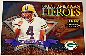 1998 Donruss NFL Leaf Rookies & Stars BRETT FAVRE, Great American Heroes #1 /20 - Picture 1 of 2