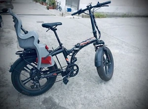 BICI BICICLETTA ELETTRICA RESET FAT BIKE REDWOOD 500W 48V RUOTA 20 - Foto 1 di 2