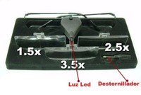 Lente Tipo Occhiali con Illuminazione LED, con 3 Gradazioni 1,5X, 2,5X e 3,5X