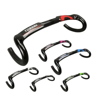 Full Carbon Fiber Road Bike Drop Bar Aerobar Handlebar 31.8*400/420/440mm - Picture 1 of 18