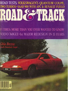 VINTAGE MAY 1982 ROAD & TRACK MAGAZINE-GHIA BREZZA, VOLVO 760GLE, SAAB 900 - Imagen 1 de 1