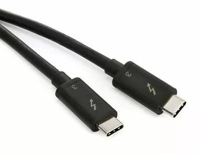 C2G Thunderbolt 3 Kabel 0,45 m (1,5 ft) Männlich/männlich Schwarz - Bild 1 von 4