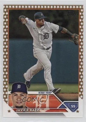 2023 Topps Complete Set Fanatics Exclusive Gold Star Javier Baez Báez #641 - Image 1 of 2
