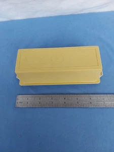 Tupperware Butter Dish Harvest Gold Top 636-2 Almond Base Single Stick - Picture 1 of 3