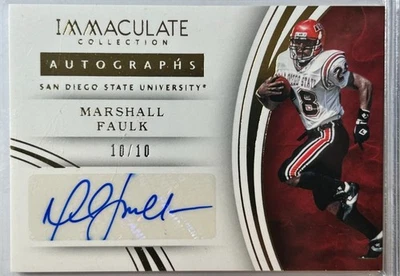 2016 Panini Immaculate Collection 🔥Marshall Faulk Auto HOF Bookend #92 10/10🔥 - Image 1 of 2