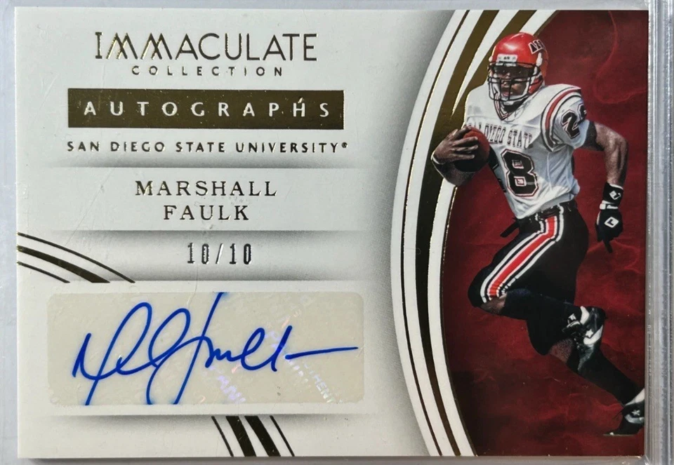 2016 Panini Immaculate Collection 🔥Marshall Faulk Auto HOF Bookend #92 10/10🔥 - Image 1 of 2