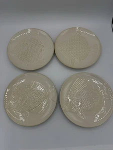 Pottery Barn Fish Plates, The Set Includes Four Tropical Designs - Picture 1 of 8