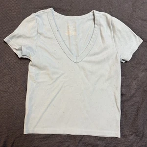 CAMISETA AJUSTADA ACANALADA AZUL 15-17 NOBO NO BORDERS JUNIOR TALLA XL 15-17 MANGA CORTA - Imagen 1 de 5