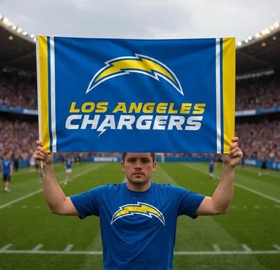 Bandera de fútbol americano de la NFL 3 pies x 5 pies ENVÍO RÁPIDO GRATUITO (cargadores) Foto 1 de 4