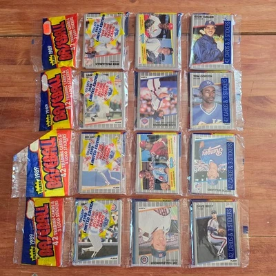 (4) Lote 1989 Fleer MLB béisbol sellado de fábrica sin abrir paquete de rack Griffey Jr Foto 1 de 4