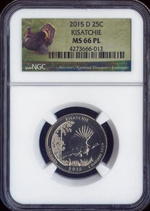 2015-D Kisatchie Quarter NGC MS66 PL Holiday Sale 🎁 - Picture 1 of 2