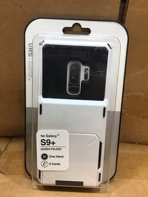 Estuche tipo billetera tarjeta de crédito carpeta Damda diseño VRS Samsung Galaxy S9+ Foto 1 de 4