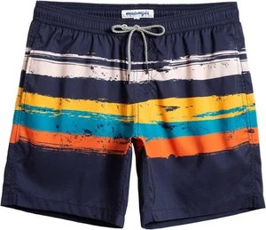 Men's Quick Dry Swim Trunks 7 Inch, Mesh Lining Funny Swim Shorts Bathing Suit - Picture 1 of 62