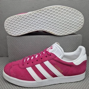 Adidas Gazelle Trainers UK Size 7 Bold Pink White Suede Sneakers Originals - Picture 1 of 10